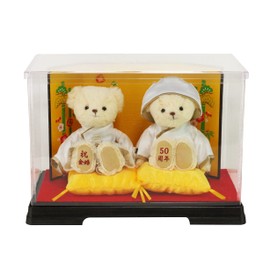 Petilu: Golden Wedding Bear (Folding Screen Case) Normal to Celebrate 50th Anniversary of Marriage