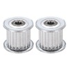 sourcing map 2 Pcs Aluminium Timing Pulley, 20 Teeth 5mm