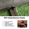 WPC Decking Clips: WPC Mounting Clips Stainless Steel for Mounting
