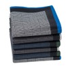 HOULIFE Mens Pure Cotton Stripe Check Classic Daily Use Handkerchiefs