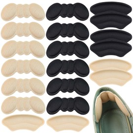 10 Pairs Heel Pads for Shoes, Heel Grip, Suitable for Men and Women's Shoes That are Too Large, Prevent Heel Slip and Blister Pain Protection, Comfort Kit Padding Makes The Shoe Tighter