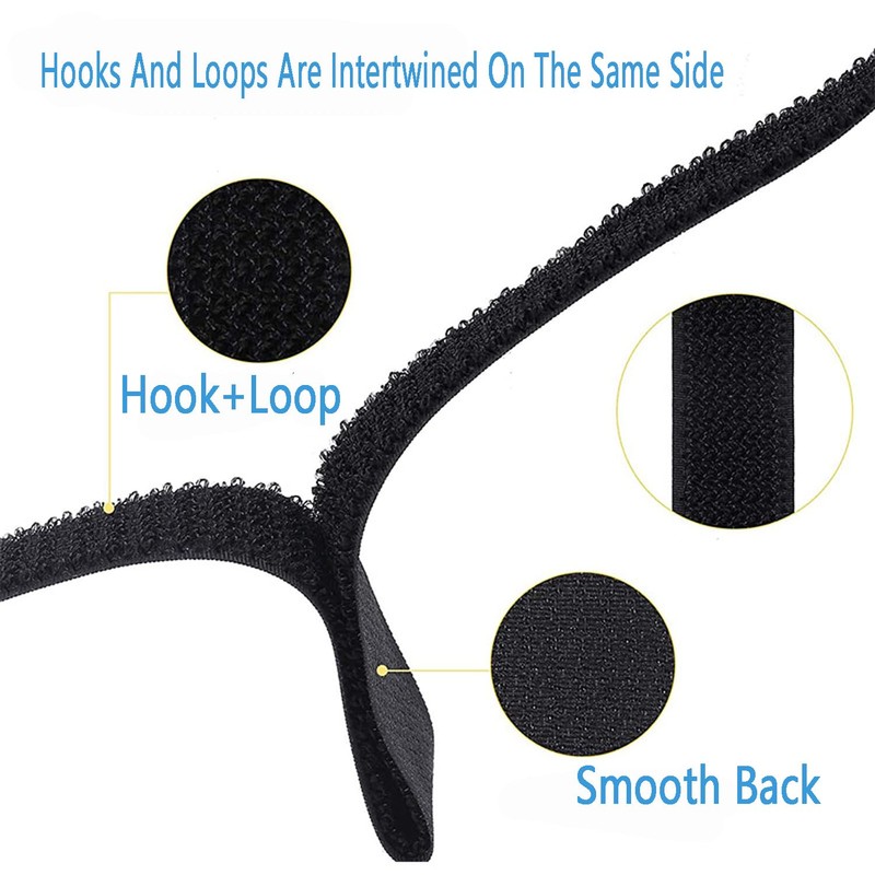 16Ft x 1In Adjustable Cable Straps with 25 Metal Buckles,