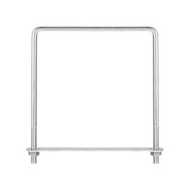 uxcell Square U-Bolts, 152mm(5.98") Inner Width 185mm Length M8 304 Stainless Steel U Clamp Bolt with Nuts and Plates, for Boat Trailer