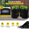 VEVOR DWC Hydroponic System, 5 Gallon 4 Buckets, Deep Water
