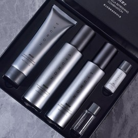 Suunmong Men's Skincare Set: Milky & Hydrating Toners, Cleanser, Oil Control, Pore Care. Includes 5-Piece Centella Asiatica Set. Set 5ea