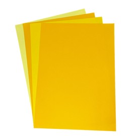 DJP 160GM Yellow Shade Tinted Card Pack - 4 Colours, 40 Sheets - 10 Each Colour