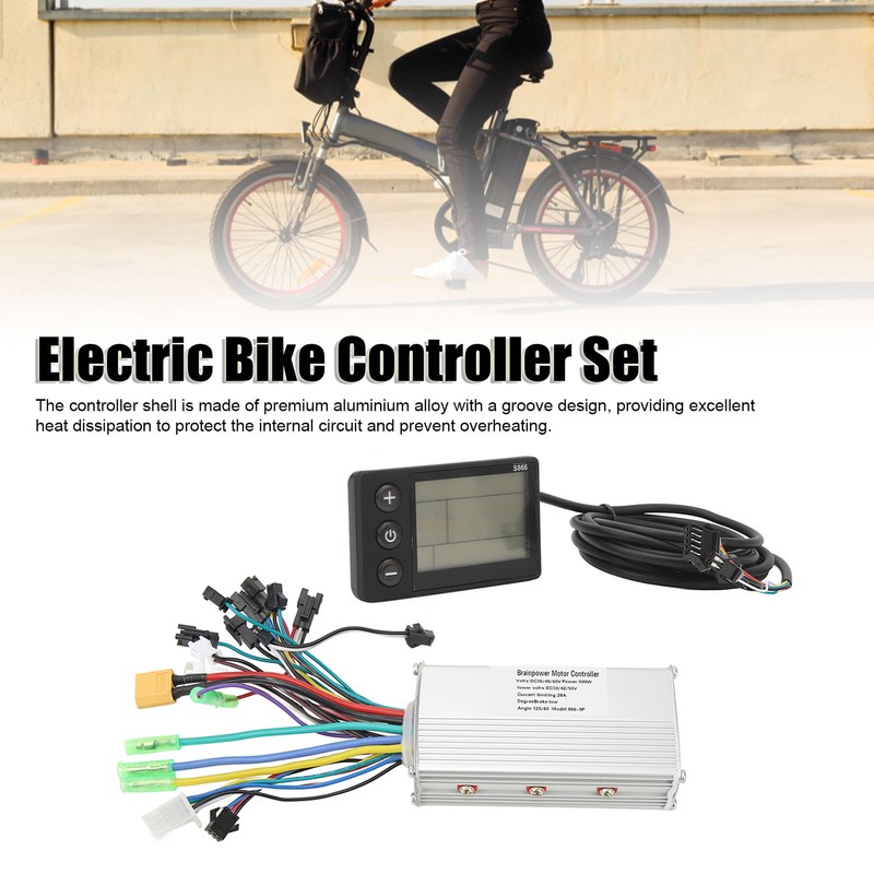 Electric Bike Controller Set 36V 48V 60V 500W 28A Brushless