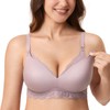 MOMANDA Women's Nursing Bras for Breastfeeding Smoothing Lace Nursing Bra