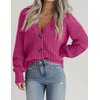 Zeagoo Cropped Sweaters for Women 2025 Fall Button Down V