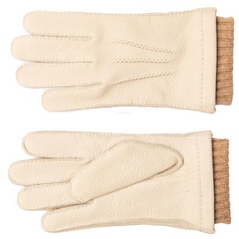 EEM Men's EDGAR Real Deer Leather Gloves with High Quality Wool Cashmere Lining Luxury Premium Hand Stitched - xxl