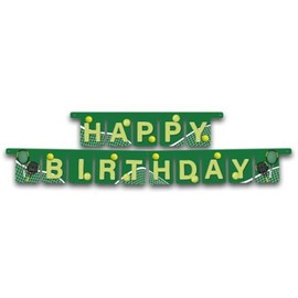 ALMACENESADAN, 5361 Birthday Party - Happy Birthday Tennis Padel Tennis Garland - Cardboard Product - Extended Dimensions of 3 Metres