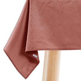 Filumi Tablecloth 110 x 140 cm Dusky Pink Washable for Indoor Outdoor Marble Pattern Manil