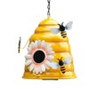 Beehive Bird Houses Outside Iron Hanging Birdhouses Garden Bird Nest