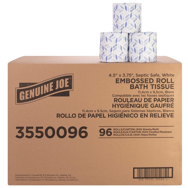 Genuine Joe 2-ply Bath Tissue (Pack of 96)