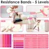 Pilates Ring and Ball Set with Ankle Weights, Resistance Band