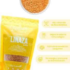 Linaza Golden Benmart 2Pack 700g - Alta en Fibra y Antioxidantes para una Digestión Saludable. 2Pack