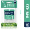Dr. Emma Brush Picks Rubberized Brush Mint Brush Picks, 2
