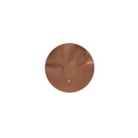 Luxval Cross Necklace for Women 18k Gold Plated Pearl Necklace Tiny Cross Necklaces for Women Simple Cute Choker Gold Jewelry Minimalist Gift