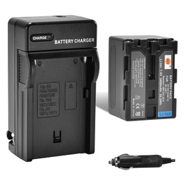 DSTE® NP-QM71D Battery + Charger DC01 for Sony NP-QM70 NP-QM71 NP-QM71D and Sony CCD-TRV107 CCD-TRV108 CCD-TRV118 CCD-TRV138 CCD-TRV150 CCD-TRV228 CCD-TRV270 CCD-TRV285 CCD-TRV308 CCD-TRV318 CCD-TRV33