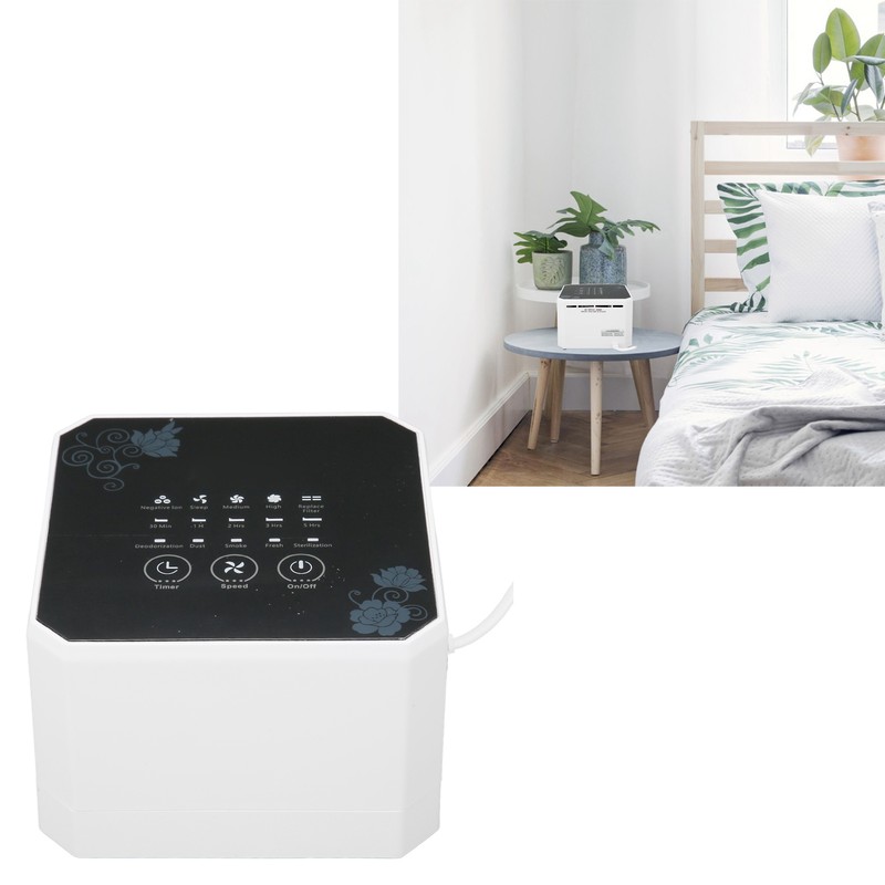 Small Air Purifier Multifunction Quiet Efficient Desk Mini Air Purifier
