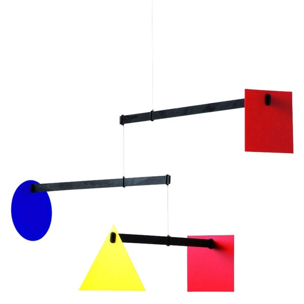 Bauhaus Hanging Mobile - 26 Inches - High Quality Beech Wood - Handmade in Denmark by Flensted
