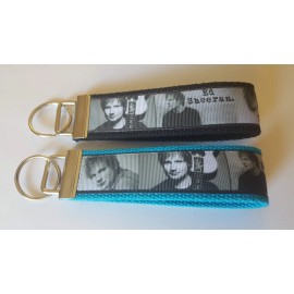 Ed Sheeran inspired 6" Keychain Key Fob Wrist Strap Ring Rock Music Gift Band