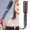 Hot Comb Electric Folding Design Ergonomic Handle Curls Straight Hair