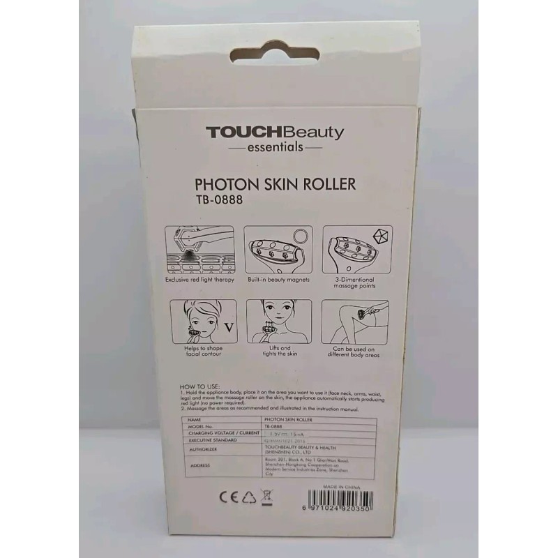 Touch Beauty NEW TOUCHBeauty Red Light Therapy Face Massager Roller