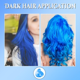 Blue Temporary Hair Dye for Kids, Washable Hair Dye, Temporary Hair Color for Dark&Light Hair Dye Comb for Kids Girls Party