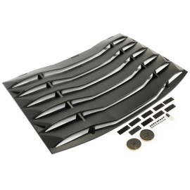 KUAFU Rear Windshield Window Louver Compatible with 2011-2023 Dodge Charger Windshield Sun Shade Cover Anti-Peeping and Sunlight Barrier GT Lambo Style Painted Matte Black