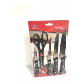 Kitchen Set Mayoreo 10 Set Utensillos De Cocina 4 Cuchillos 1 Tijera