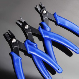 SPEEDWOX Bead Crimping Pliers for Jewelry Making 5" Standard Precision Fine Pliers Curved Head for Crimping Beads Round Bead Ends Versatile