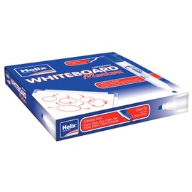 Helix Whiteboard Dry Wipe Marker Pens Chisel Tip x8 (Assorted)