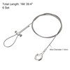 sourcing map Picture Hanging Wire Kit, 6Set 1M Adjustable Hanger