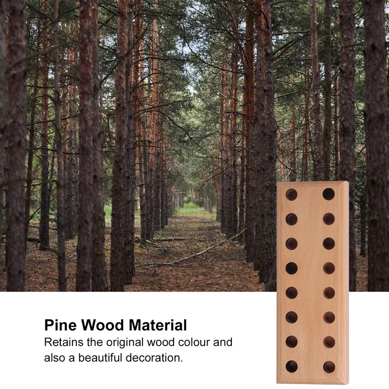 Plier Organizer Pine Wood Display Stand Base Wooden Cutter Holder