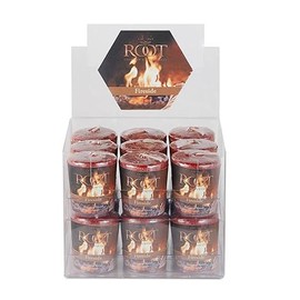 Root Candles Fall Scented Votive Candles Beeswax Blend Premium Handcrafted 20-Hour Votives, 18-Pack, Fireside