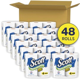 Scott Rapid-Dissolving Toilet Paper, Bath Tissue for RV & Boats , 4ct packs X 12= 48 rolls