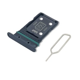 Eonpam Original DUAL SIM Card Slot Tray Holder Replacement for (Oppo Reno4 Pro 5G) Incl SIM Pin (Black)