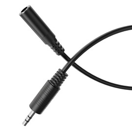HDSupply Audio Cable 3.5 mm Male to 3.5 mm Female Black 5.00 m