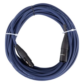 Pronomic Stage DMX3-10 10m DMX Cable for Lighting Effects Wiring Gold Contacts Blue XLR Male to XLR Female