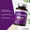 L-Tyrosine 1000mg Supplement | 120 Capsules | High Strength Free