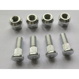 XYUJIE Front or Rear Wheel Studs & Lug Nuts # 85-1040 Replacement for 2003-2014 Suzuki LTZ400 LTZ250, 2008-2018 KingQuad LT-A 500 700 750 LTA500 LTA750 ATV