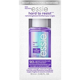 essie Nail Care, 8-Free Vegan Hard to Resist Nail Strengthener, Neutralize & Brighten Yellow Nails, Violet Tint, 0.46 Ounce