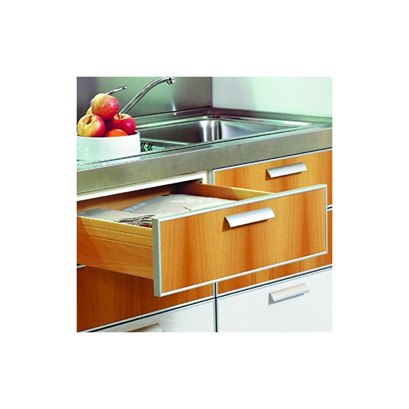 Salice Futura Model A7555 Soft-Close Undermount Drawer Slide, 21", 1