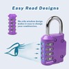 RESET-060 2 Pack 4 Digit Combination Lock Outdoor Padlock for