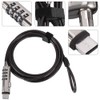 4 Digital Password Laptop Keyless Combination Lock，Universal Anti Theft Wire