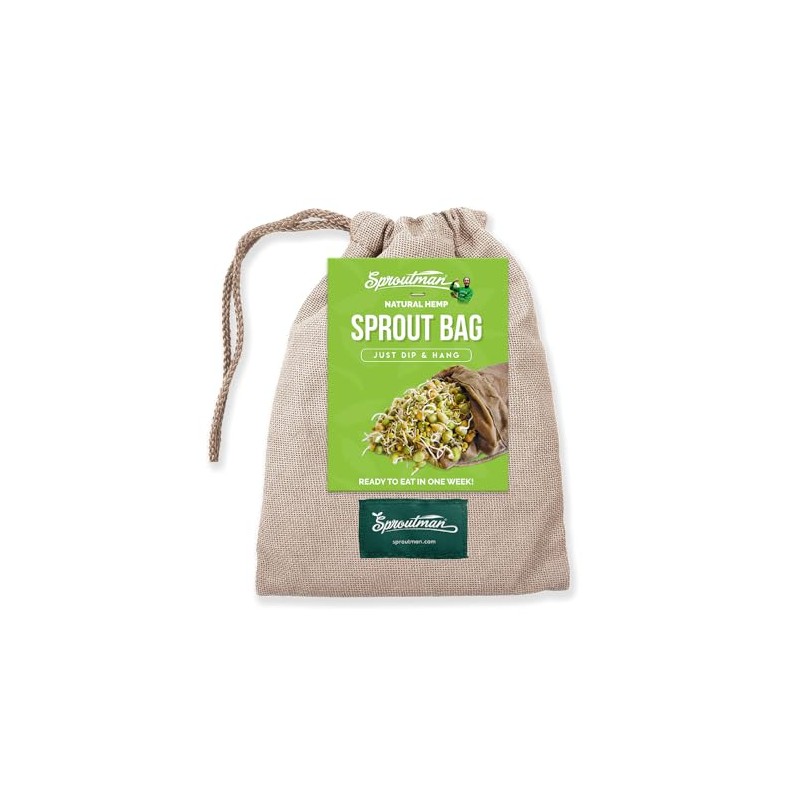 Sproutman®'s Hemp Sprout Bag - Just Dip in Water, Hang