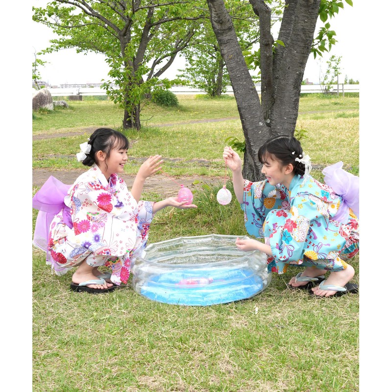 Bee saa01400 3-Piece Kids’ Yukata Set, Girls, Summer, Easy to