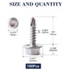 #10 x 5/8" Sheet Metal Screws 100PCS 410 Stainless Steel