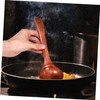FELTECHELECTR Wooden Soup Ladle with Long Handle Solid Spoon for